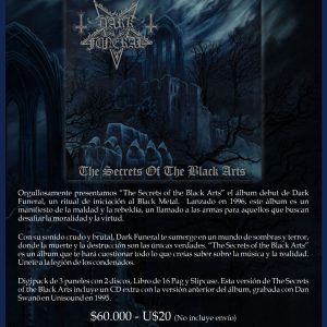 $60.000 DARK FUNERAL - SECRETS OF THE BLACK ARTS